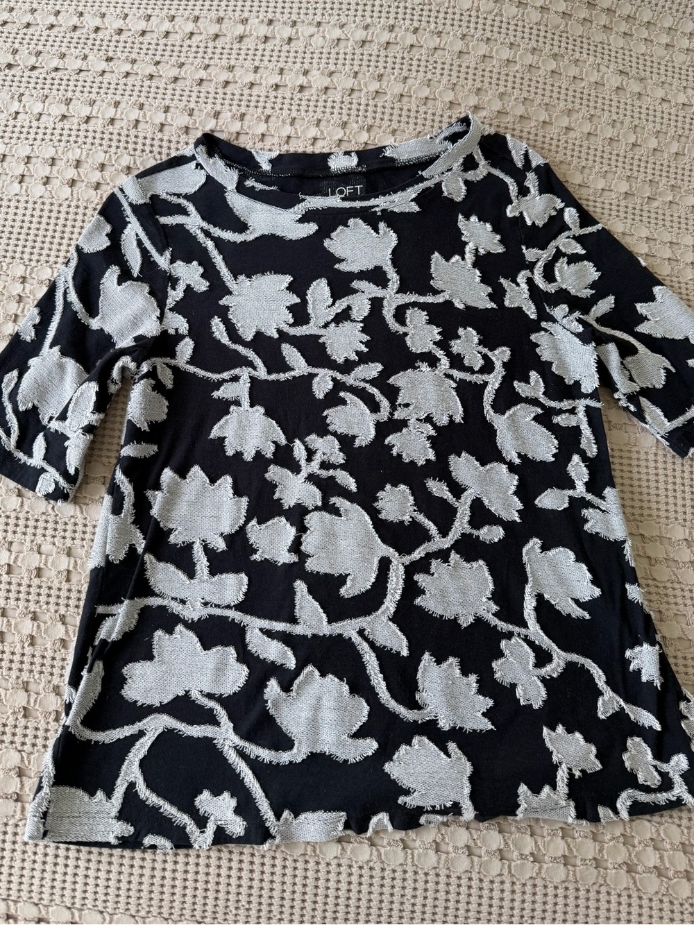 Loft Textured Short Sleeve Top